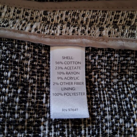 J. Jill Women Button Down Blazer Top Woven Professional Career Small - Picture 8 of 10